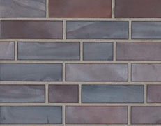 Фасадная клинкерная плитка KERAVETTE® 325 achatblau bunt NF
