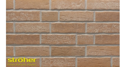 Фасадная клинкерная плитка STEINLINGE 371 silberbeige NF