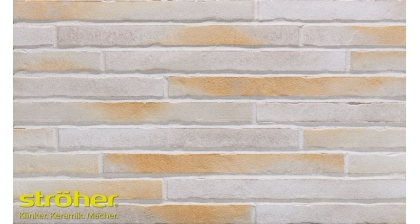 Фасадная клинкерная плитка RIEGEL 50 450 gold-weiss ригель