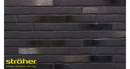 Фасадная клинкерная плитка RIEGEL 50 453 silber-schwarz ригель