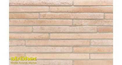 Фасадная клинкерная плитка STILTREU 454 creme-weiss ригель