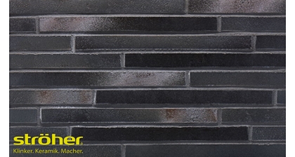 Фасадная клинкерная плитка RIEGEL 50 456 schwarz-blau ригель