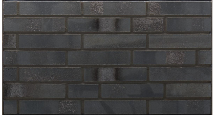 Фасадная клинкерная плитка BRICKWERK 650 eisenschwarz